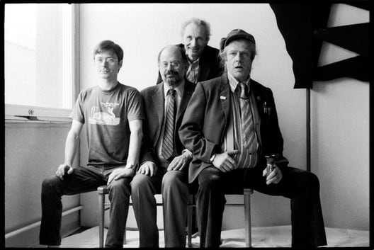 Steven Taylor, Allen Ginsberg, Walter Höllerer und Peter Orlovski, Berlin 1983
