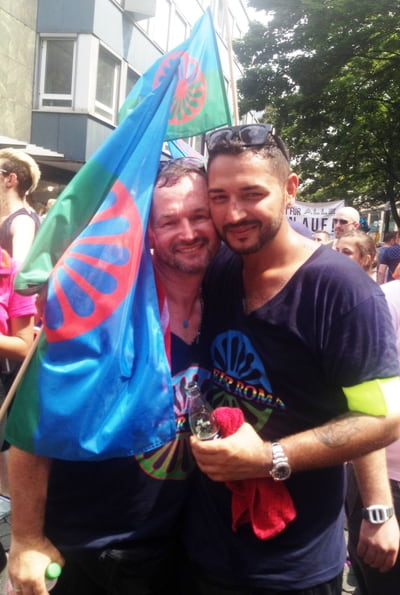 Gianni und sein Mann beim CSD in Köln, 2015